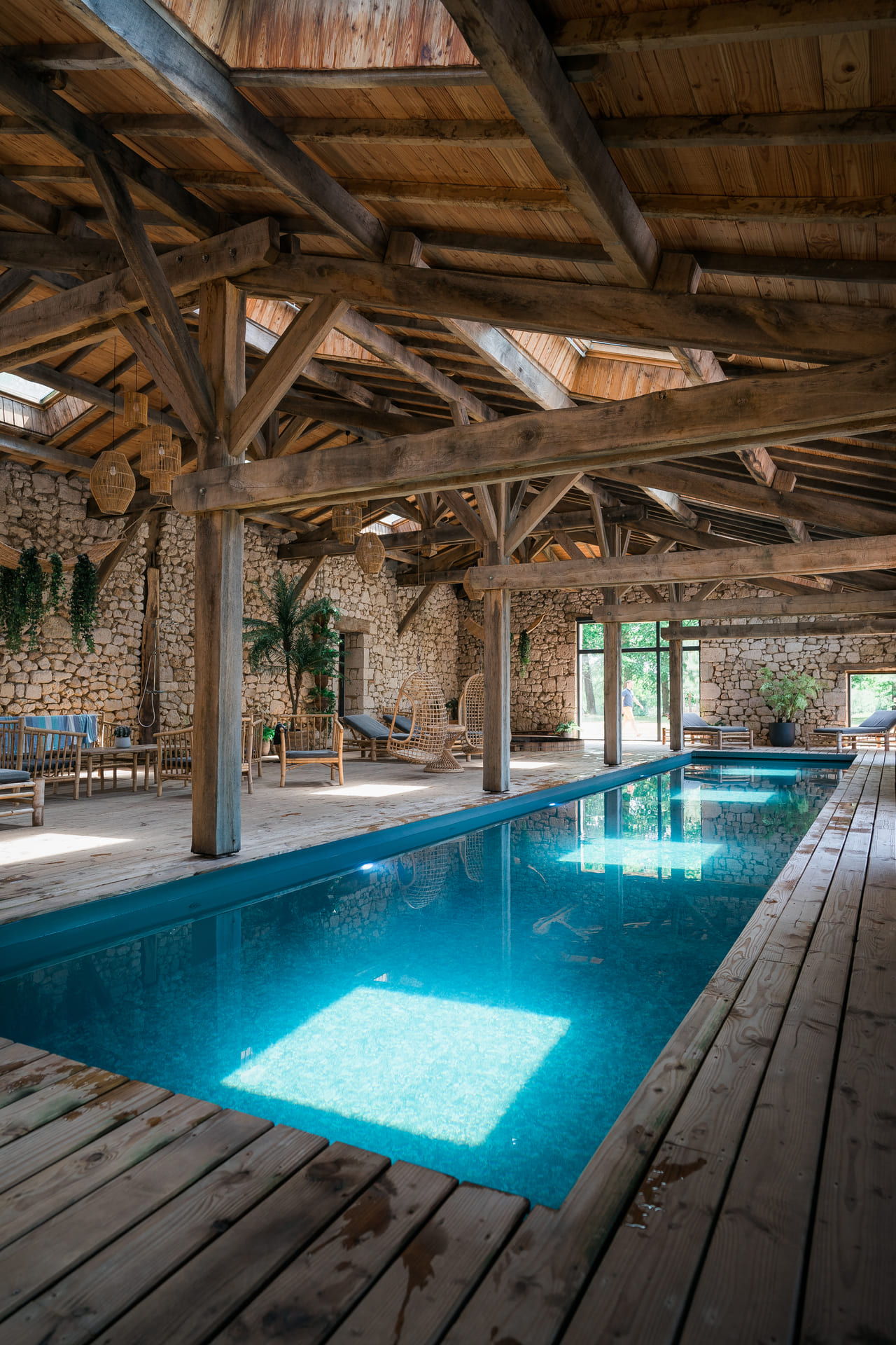 Indoor swimming pool and spa
